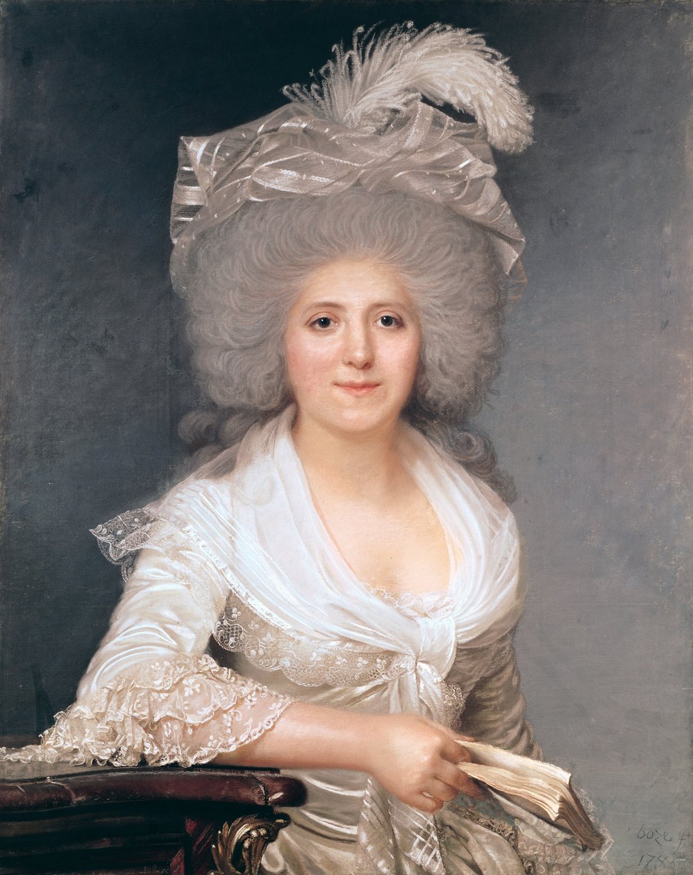 Porträtt av Madame Jeanne-Louise-Henriette Campan (1752-1822) 1786 av Joseph Boze