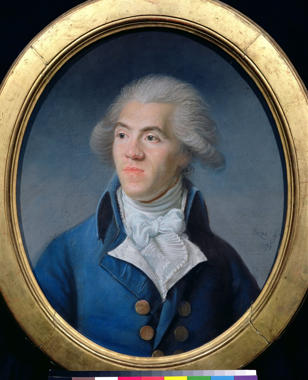 Porträtt antas vara Antoine Barnave (1761-93) 1791 (pastell på papper) av Joseph Boze