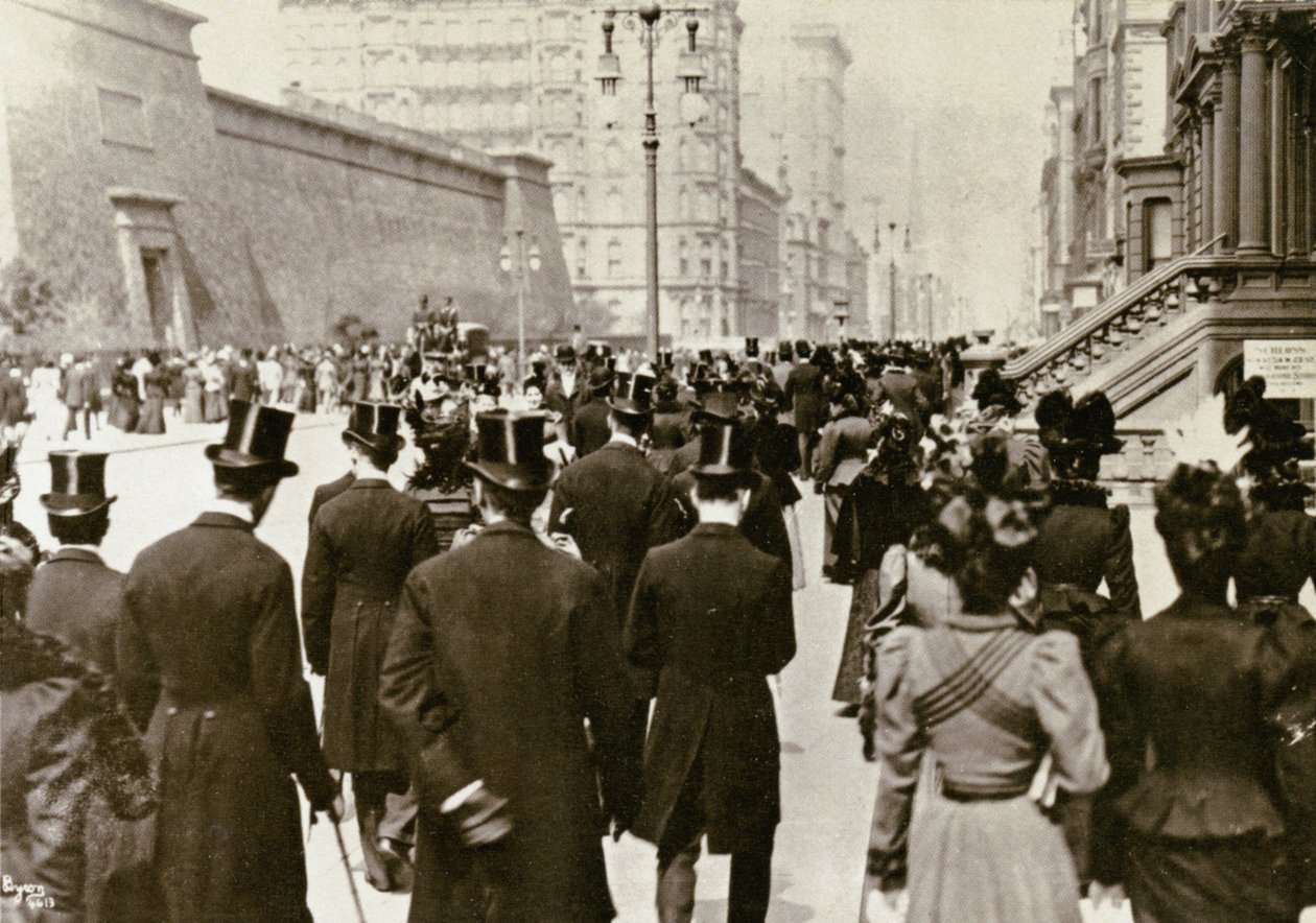 Påskdagen på 5th Ave., New York City, 1898 av Joseph Byron