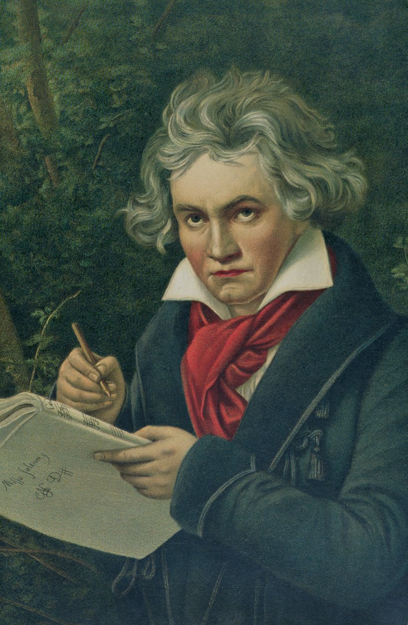 Ludwig van Beethoven (1770-1827), 1800-tal (se även 126391) av Joseph Carl Stieler