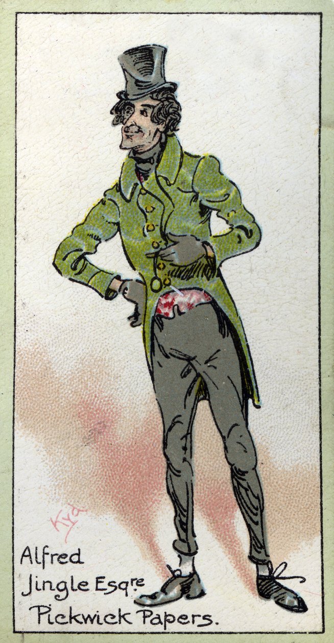 Alfred Jingle Esquire, ur "The Pickwick Papers" av Charles Dickens, 1923 av Joseph Clayton Clarke