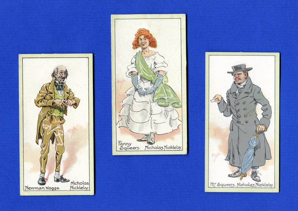 Karaktärer från "Nicholas Nickleby" av Charles Dickens, 1923 av Joseph Clayton Clarke