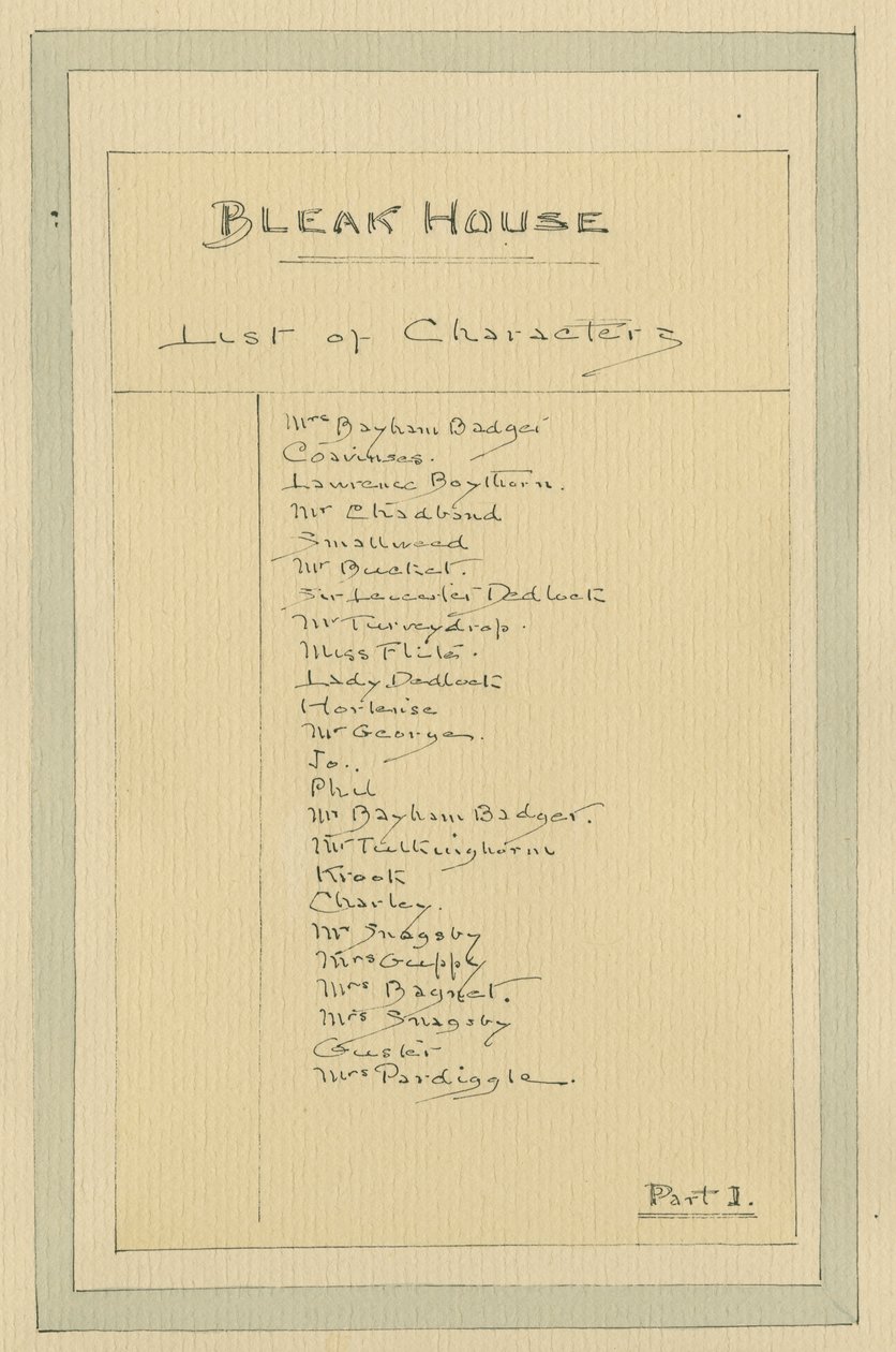 Liste over tegn, ca. 1920