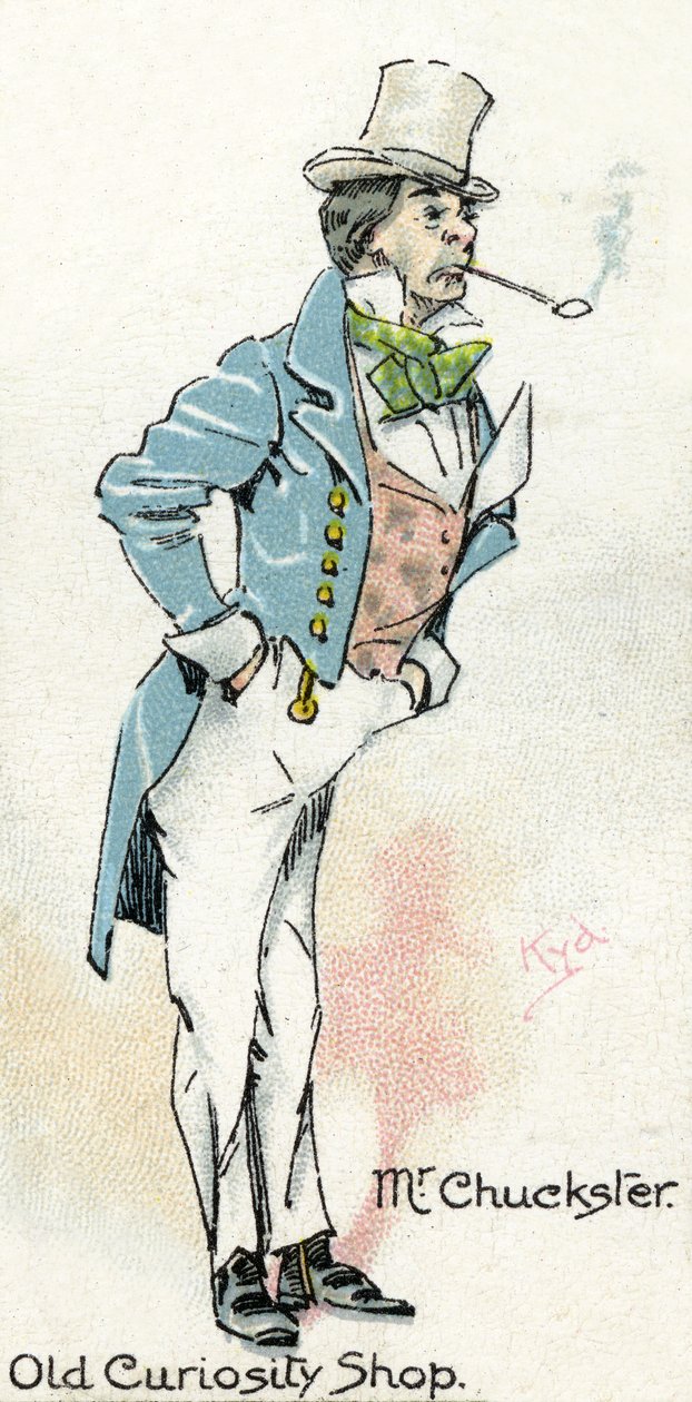 Mr Chuckster, från "Old Curiosity Shop", av Charles Dickens, 1923 av Joseph Clayton Clarke