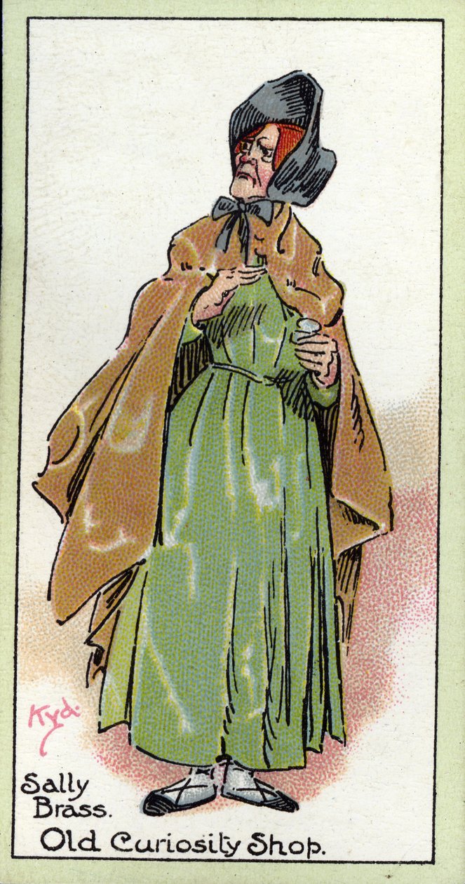 Sally Brass, från "The Old Curiosity Shop", av Charles Dickens, 1923 av Joseph Clayton Clarke