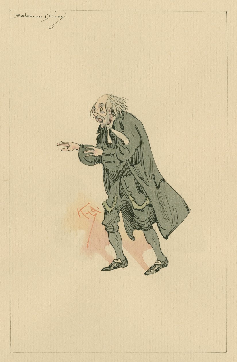 Solomon Daisy, ca 1920-talet (penna och bläck med wc på papper) av Joseph Clayton Clarke