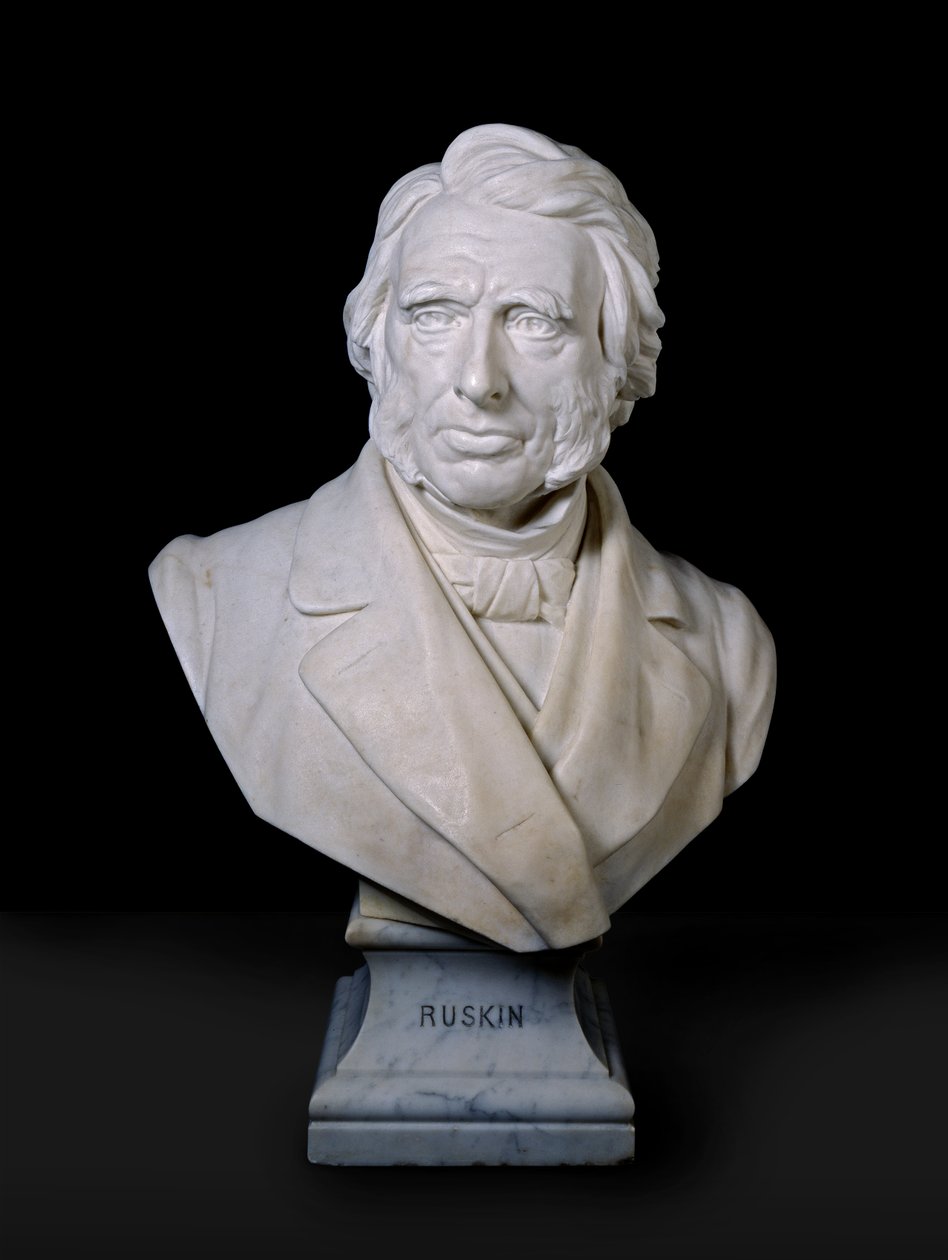 Porträttbyst av John Ruskin, 1881 (marmor) av Joseph Edgar Boehm