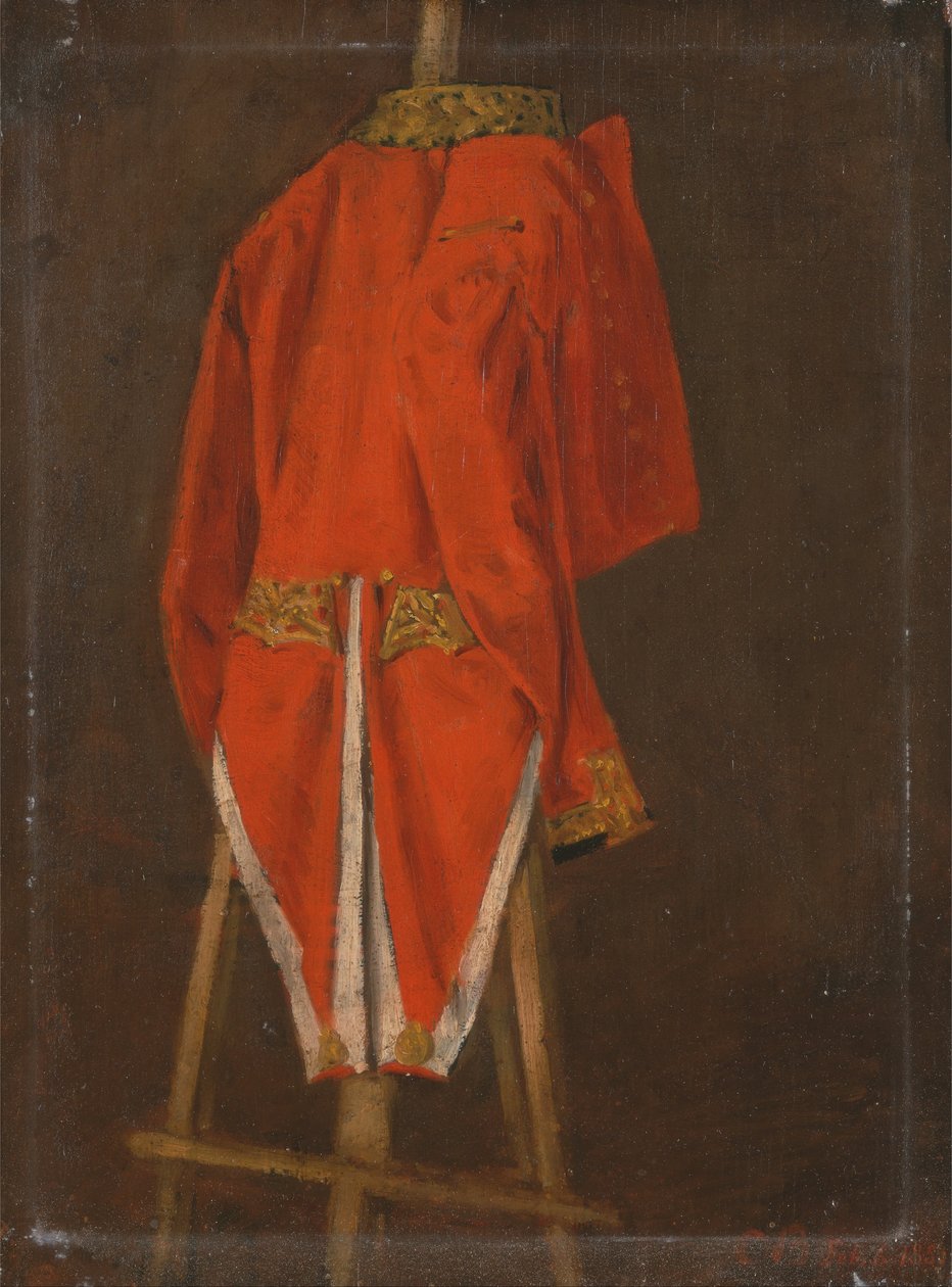 Studie av en rock som tillhör John, 11th Earl of Westmorland av Joseph Edgar Boehm