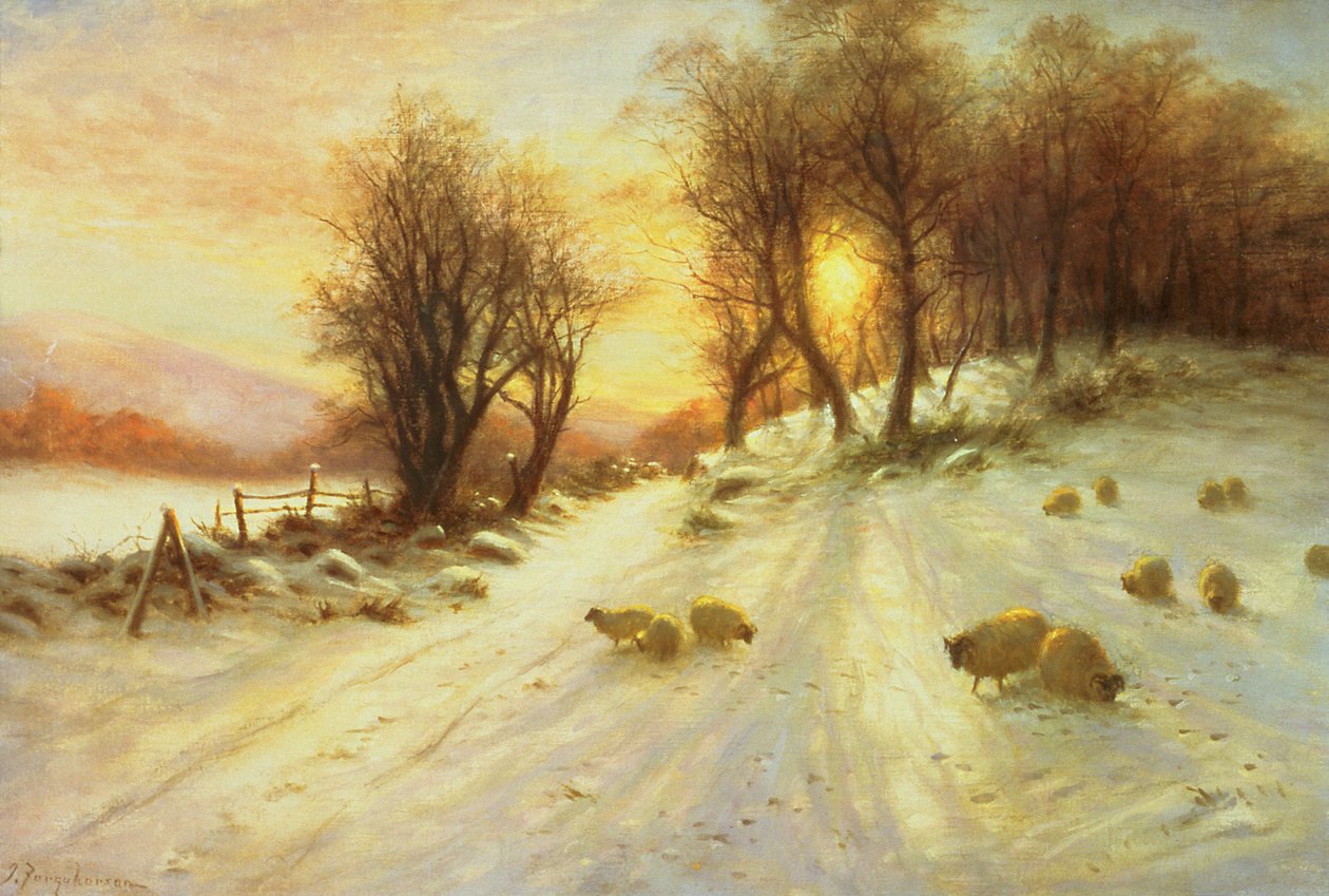 Får i vintersnö av Joseph Farquharson