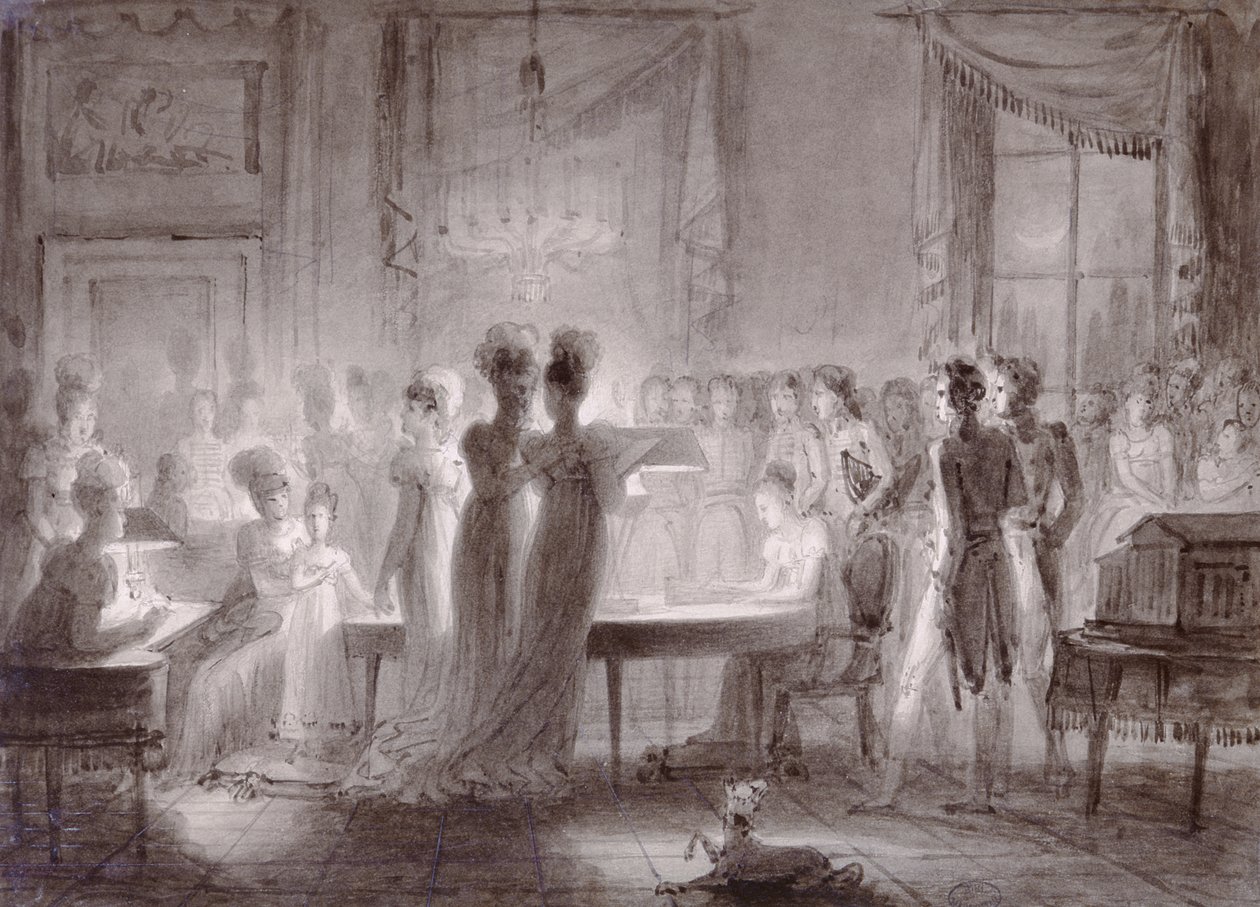 Sala Meridiana vid Pitti-palatset, 1813 av Joseph Franque