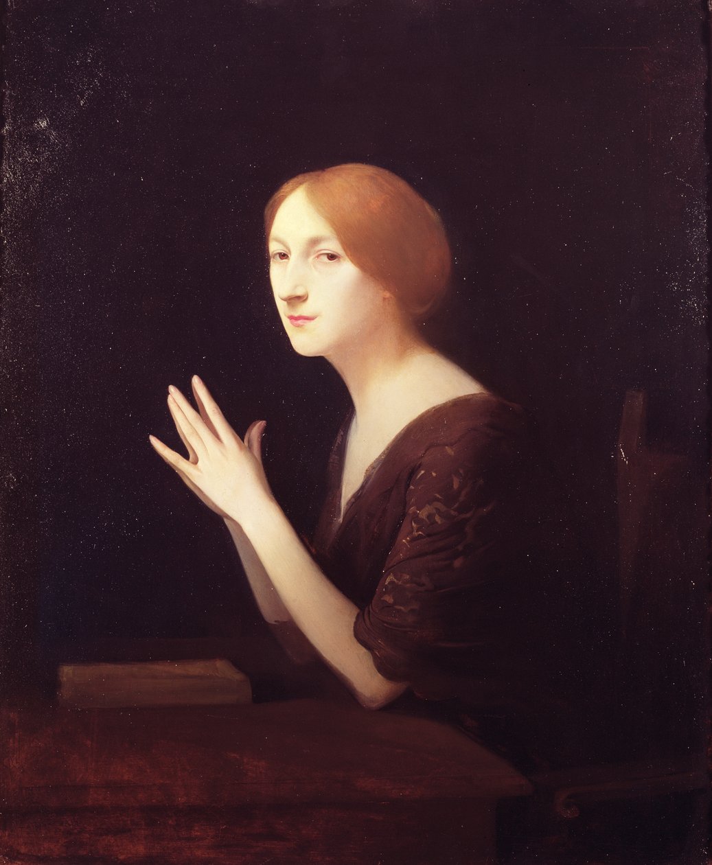 Porträtt av Marguerite Moreno (1871-1948) före 1899 av Joseph Granie