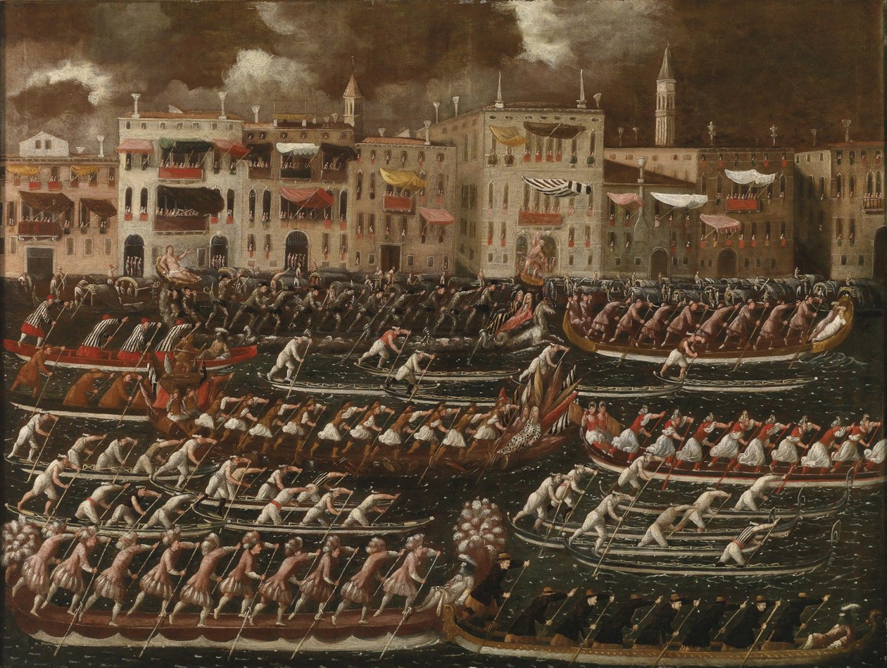 Regatta auf dem Canal Grande av Joseph Heintz der Jüngere