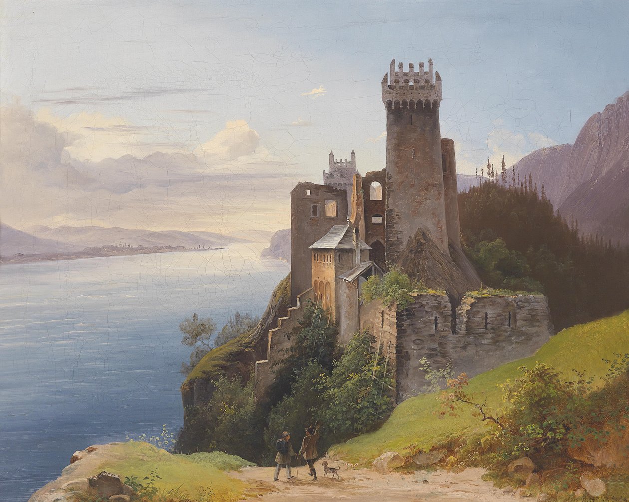Blick auf die Ruine Weitenegg an der Donau av Joseph Holzer
