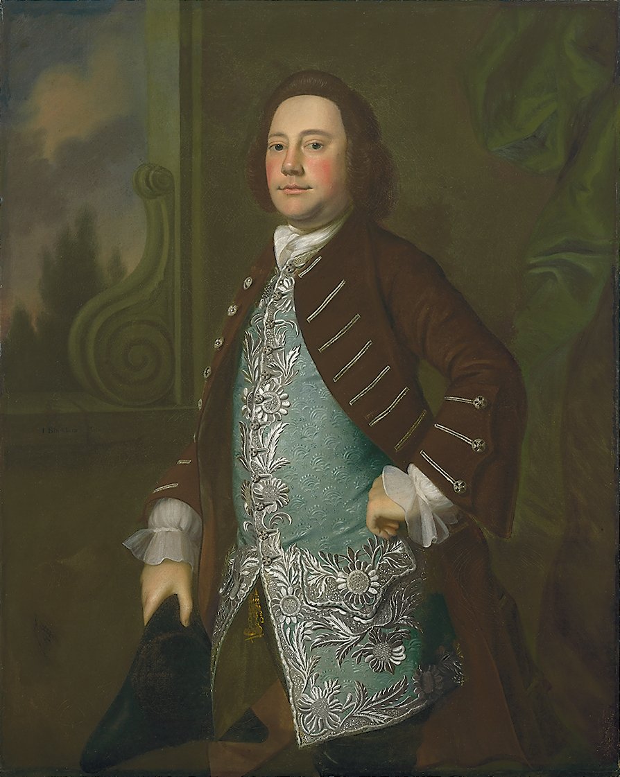 Porträtt av en gentleman, ca 1760 av Joseph Jonathan Blackburn