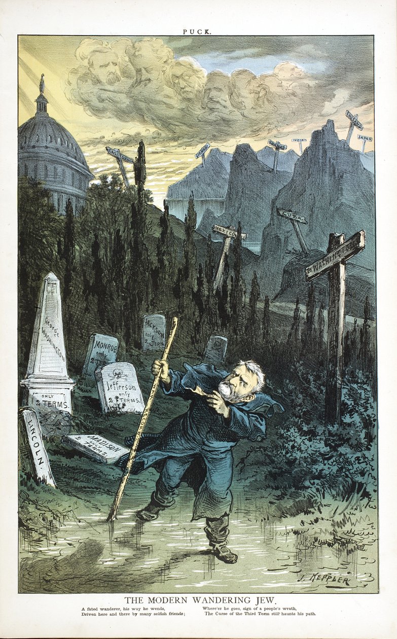 Den moderna vandrande juden, 1880 av Joseph Keppler