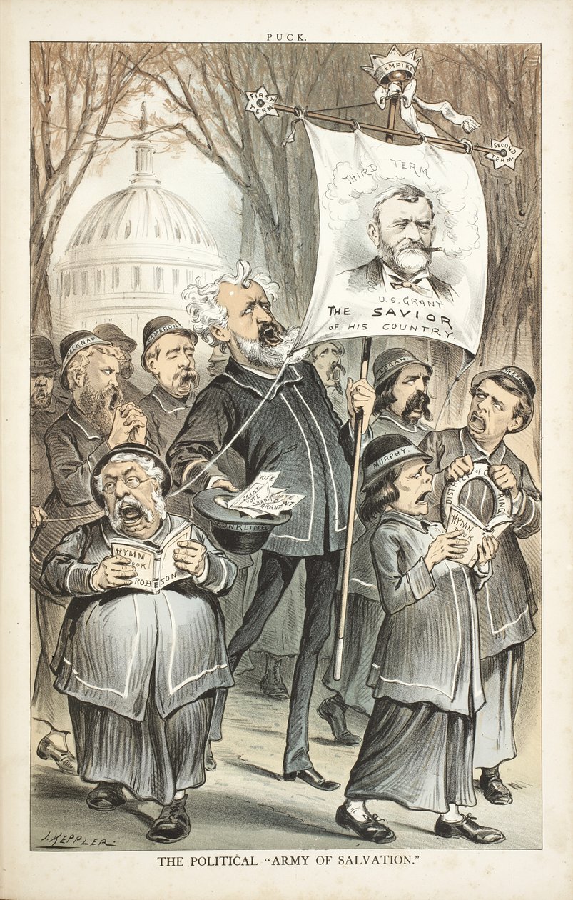 Den politiska "frälsningsarmén", 1880 av Joseph Keppler