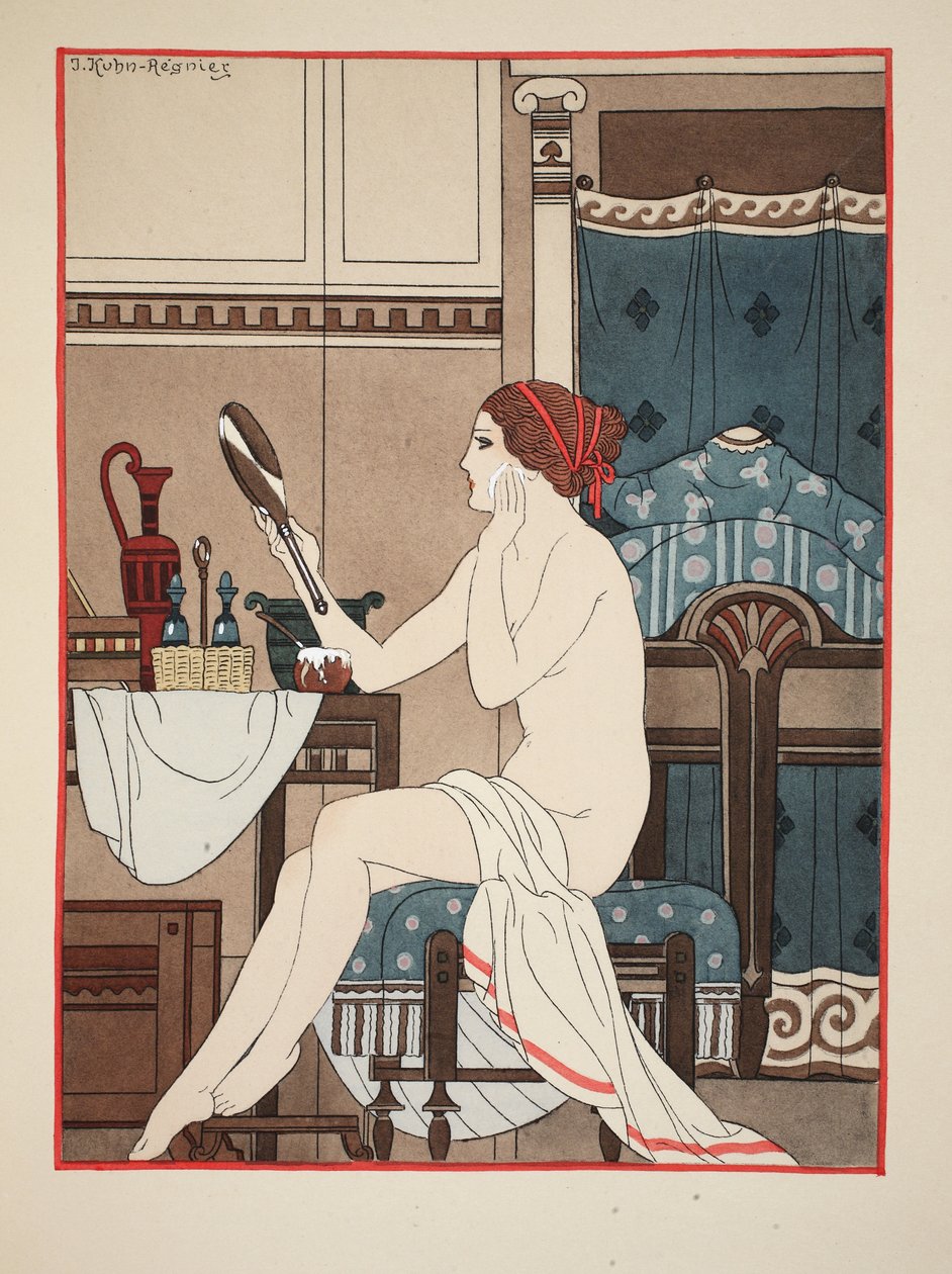 Våt med cerate gjord med rosenolja, illustration från 