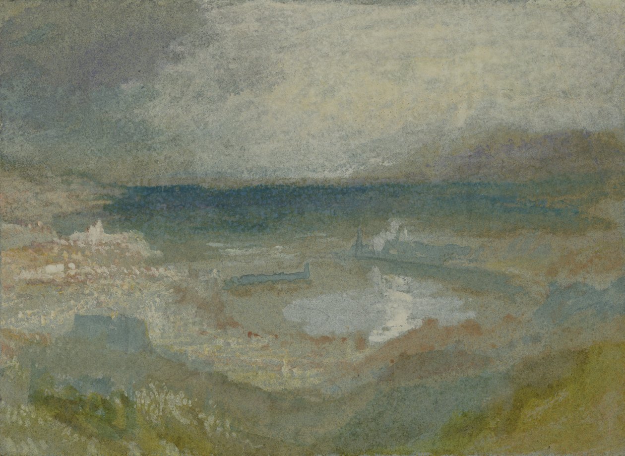 En storm över Genua av Joseph Mallord William Turner