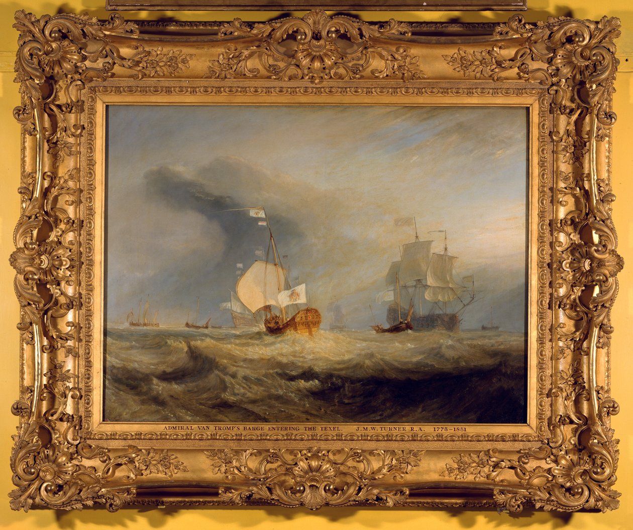Amiral Van Tromps pråm vid inloppet till Texel, 1645, 1831 av Joseph Mallord William Turner