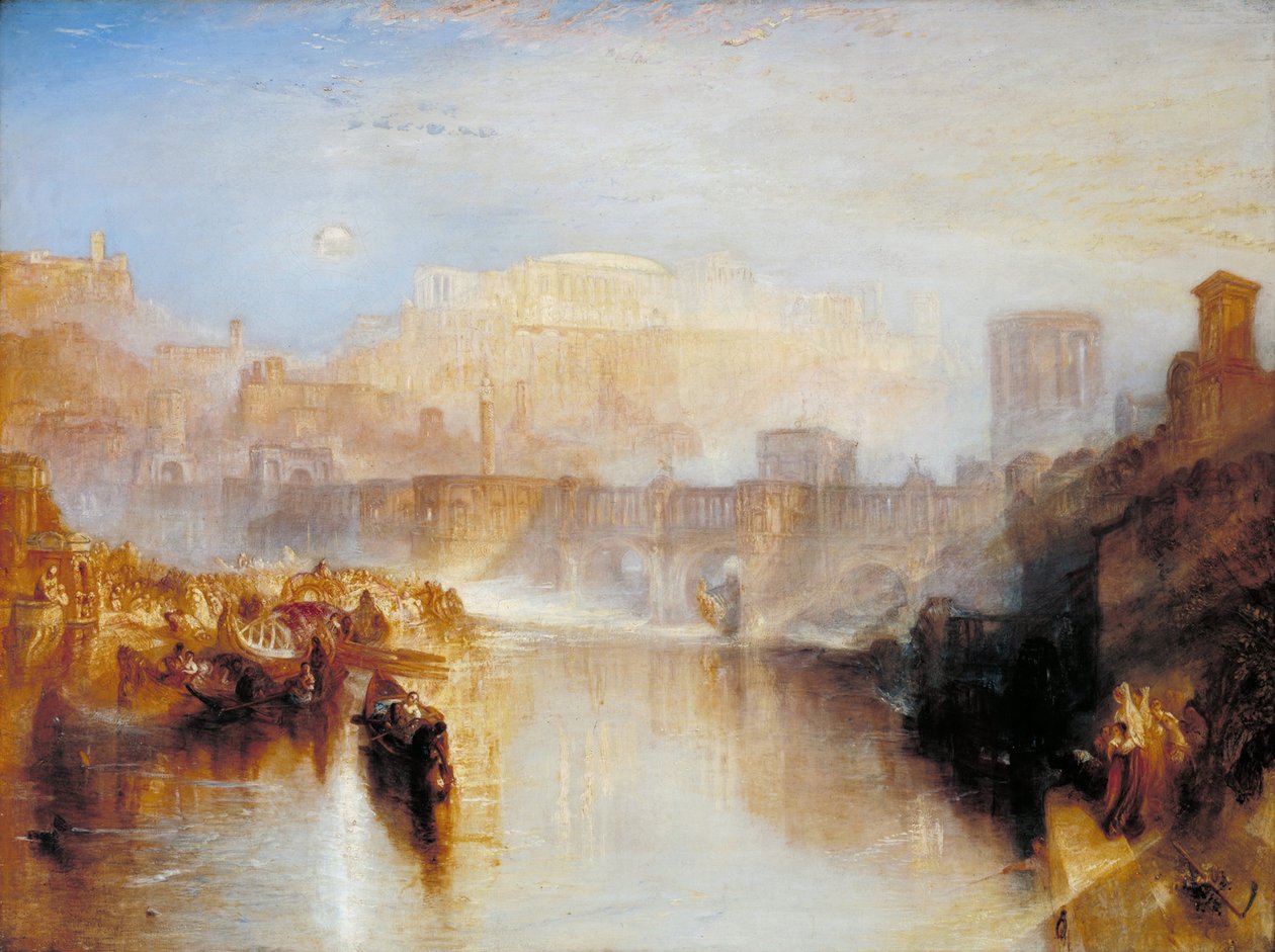 Ancient Rome; Agrippina Landing with the Ashes of Germanicus av Joseph Mallord William Turner
