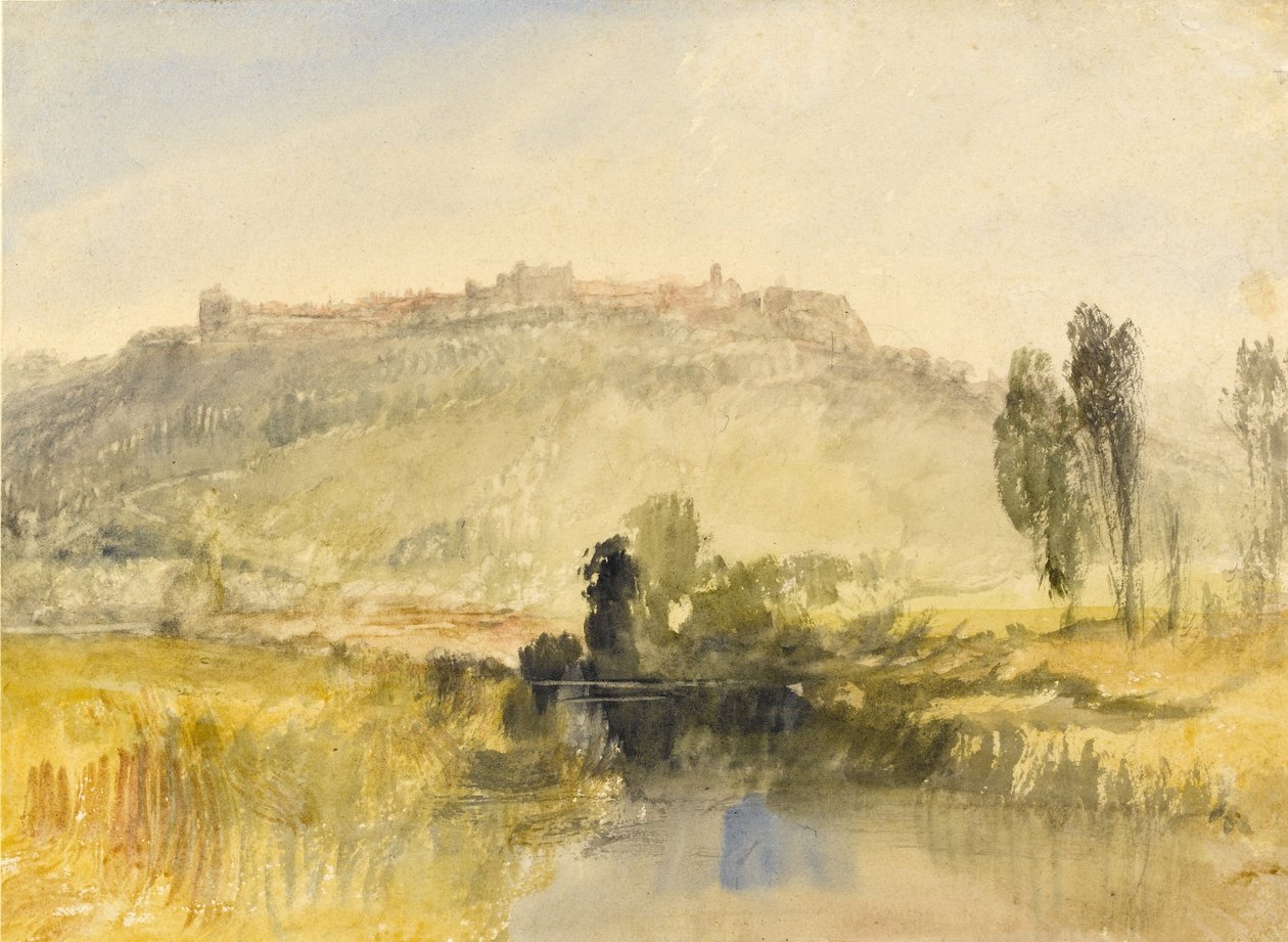 Carisbrooke Castle, Isle of Wight, ca 1826 av Joseph Mallord William Turner