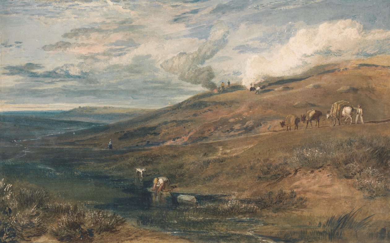 Dartmoor- Källan till Tamar och Gröt av Joseph Mallord William Turner