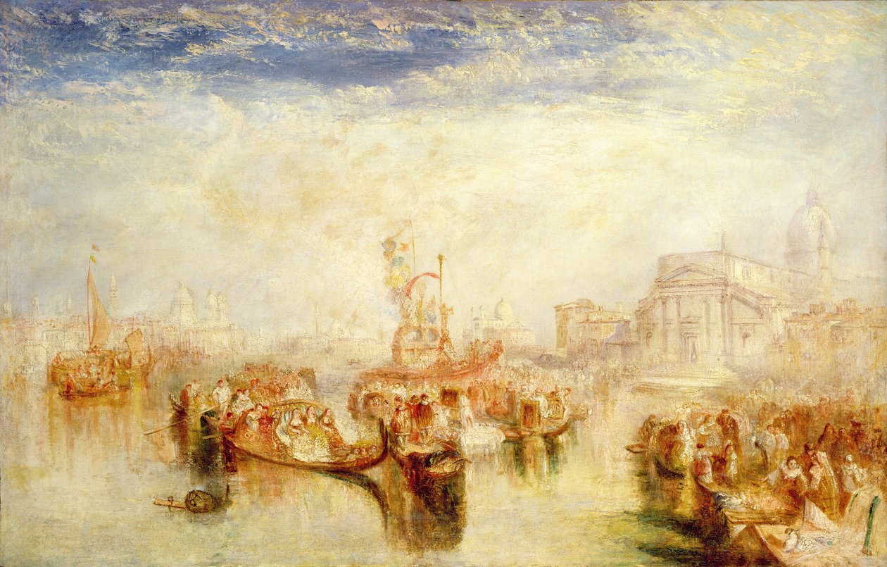 Deponerar Bellinis bilder i Redentore, 1841 av Joseph Mallord William Turner