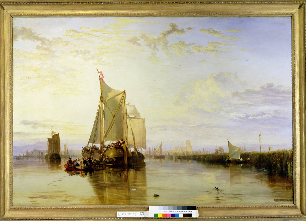 Dort eller Dordrecht: Dort-paketbåten från Rotterdam kalkerad, 1817-18 av Joseph Mallord William Turner