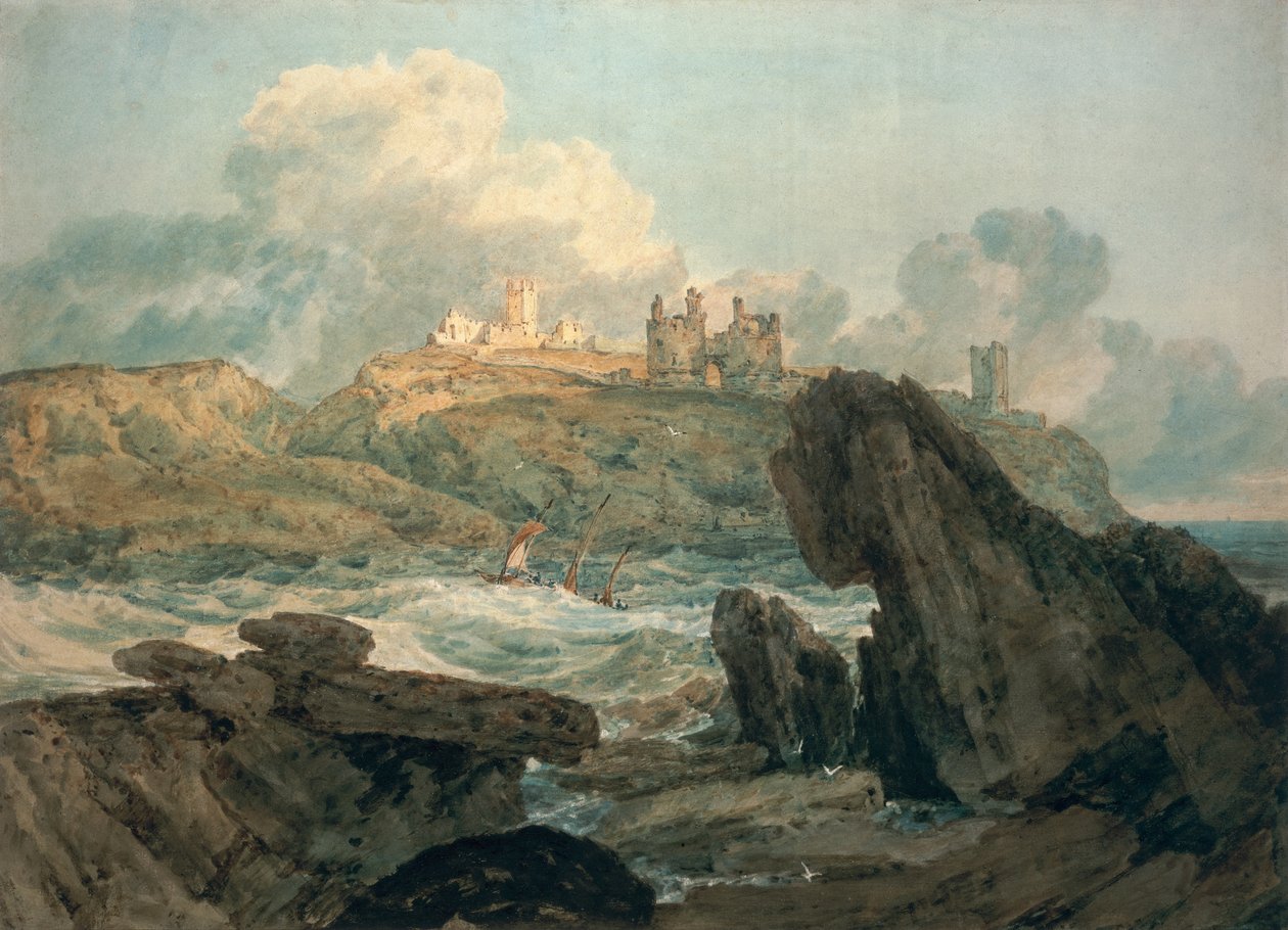 Dunstanburgh slott av Joseph Mallord William Turner