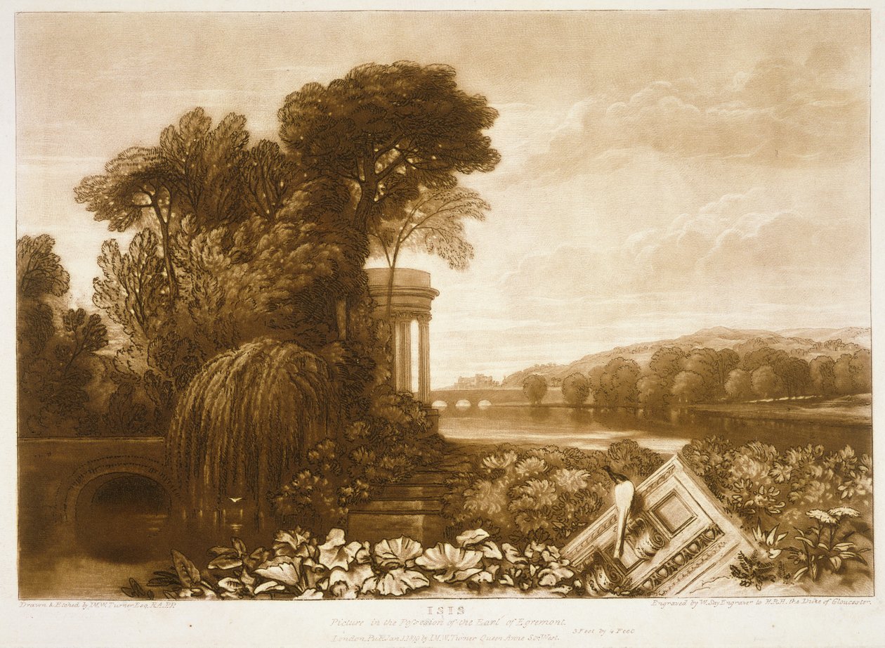 F.68.I Isis, från "Liber Studiorum", graverad av William Say, 1819 av Joseph Mallord William Turner