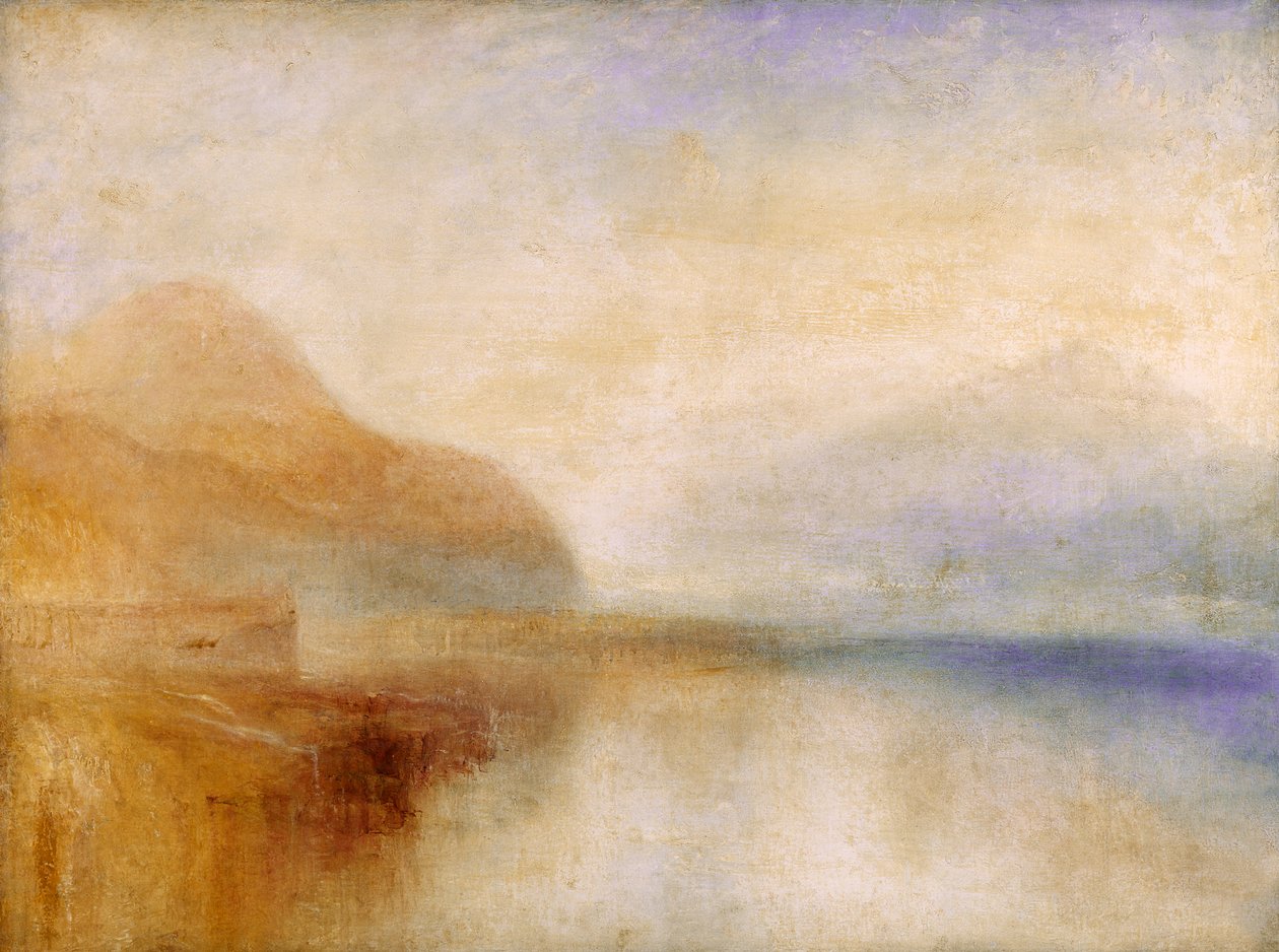 Inverary Pier, Loch Fyne, Morgon, ca 1840-50 av Joseph Mallord William Turner