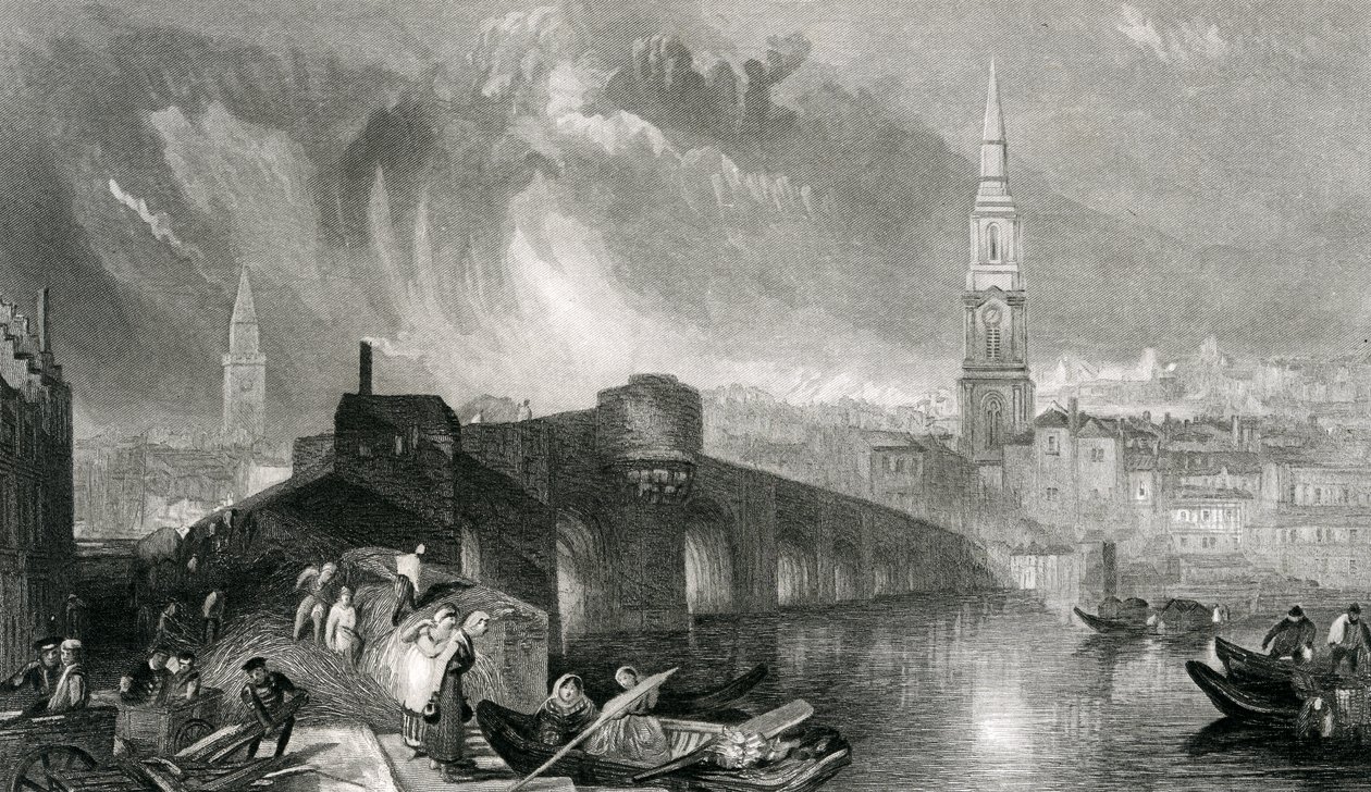 Inverness, graverad av W. Miller, 1836 av Joseph Mallord William Turner