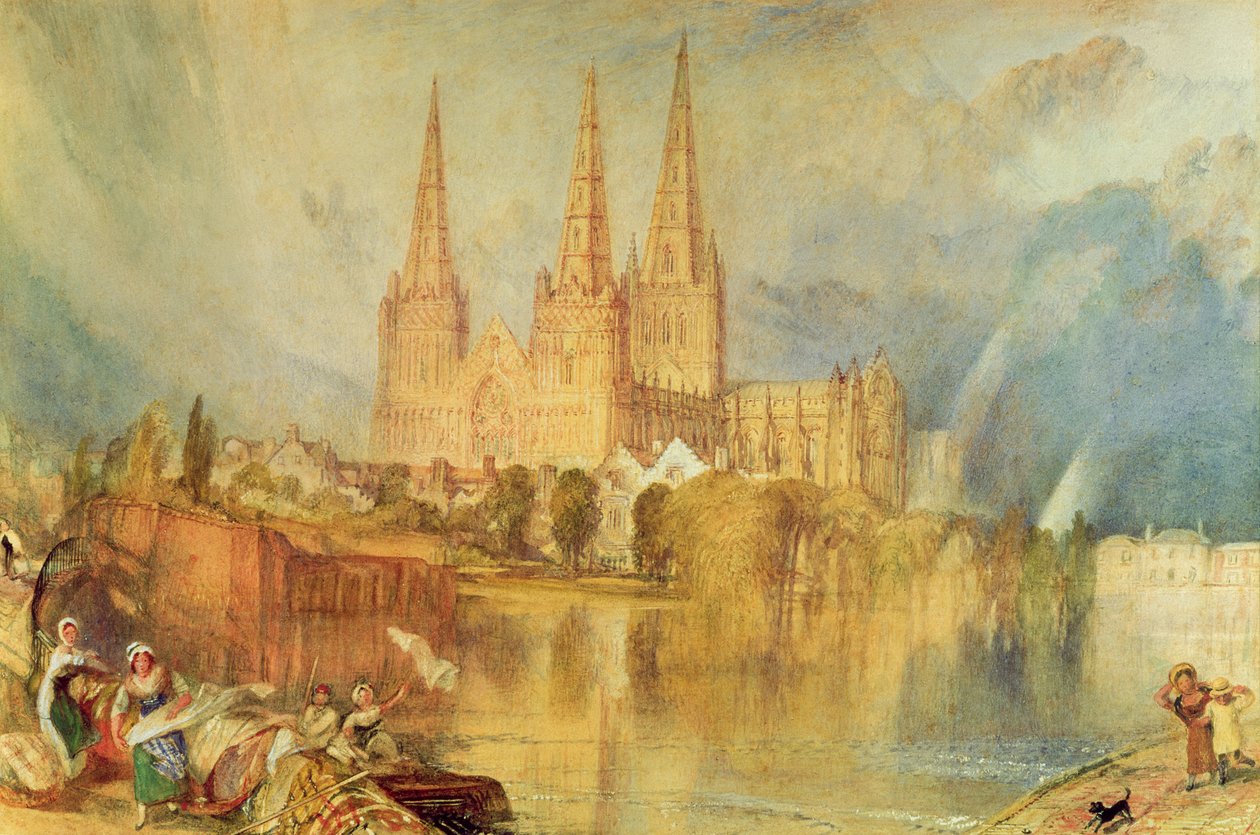 Lichfield, ca 1830-35 av Joseph Mallord William Turner