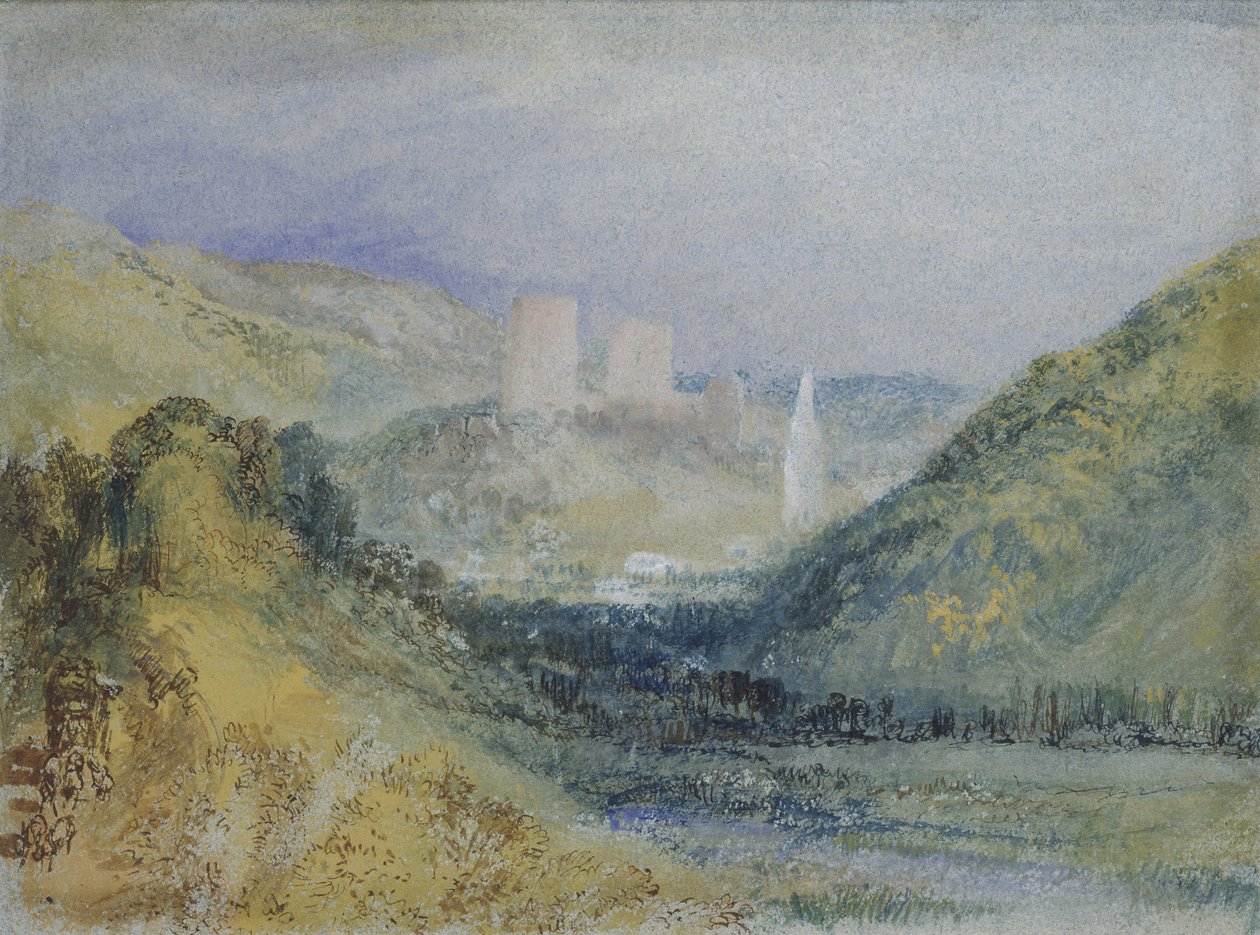 Lillebonne, ca 1823 (wc och gouache med penna och bläck på papper) av Joseph Mallord William Turner