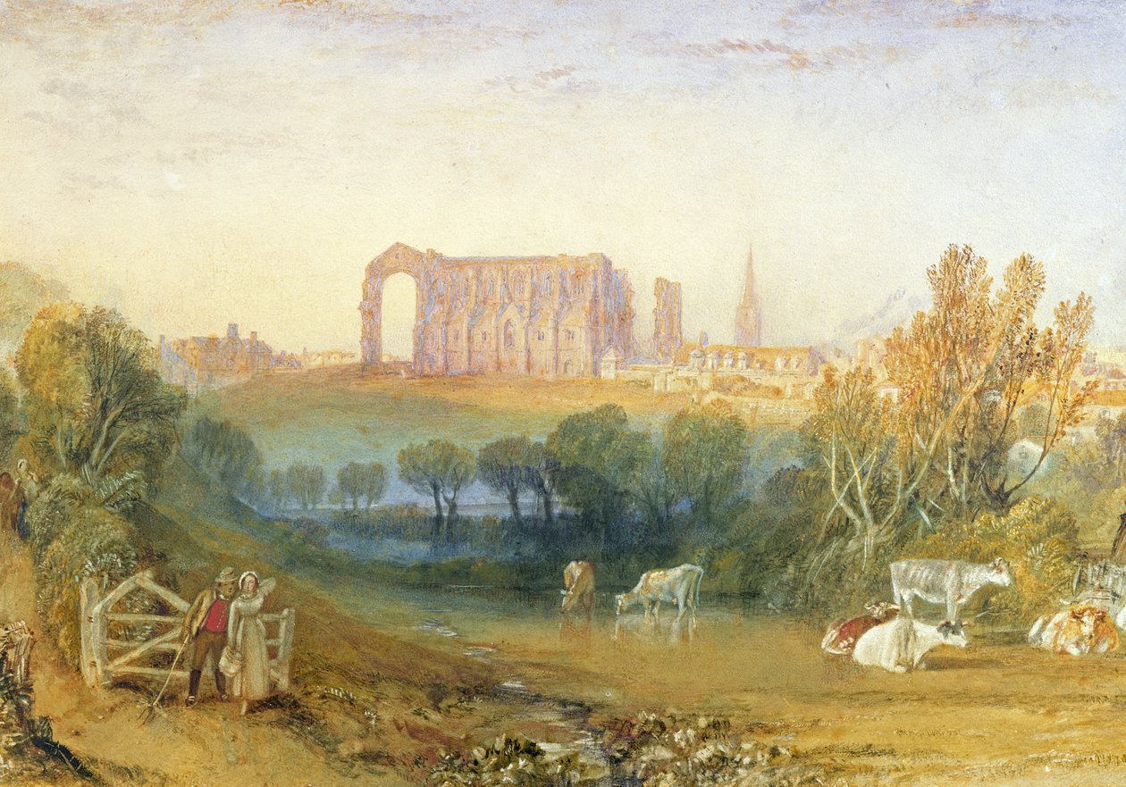 Malmesbury Abbey, 1826 av Joseph Mallord William Turner