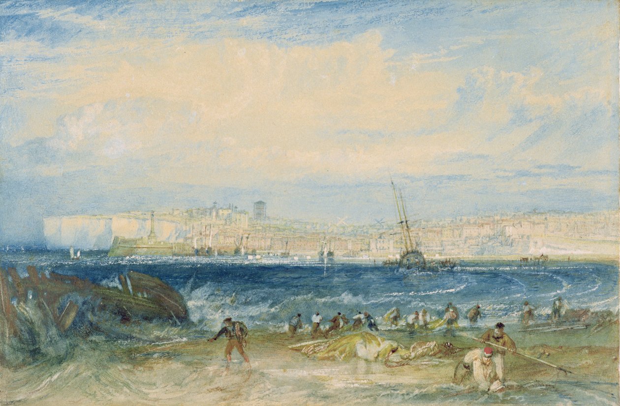 Margate, ca 1822 (wc och skrapa ut på vävt papper) av Joseph Mallord William Turner