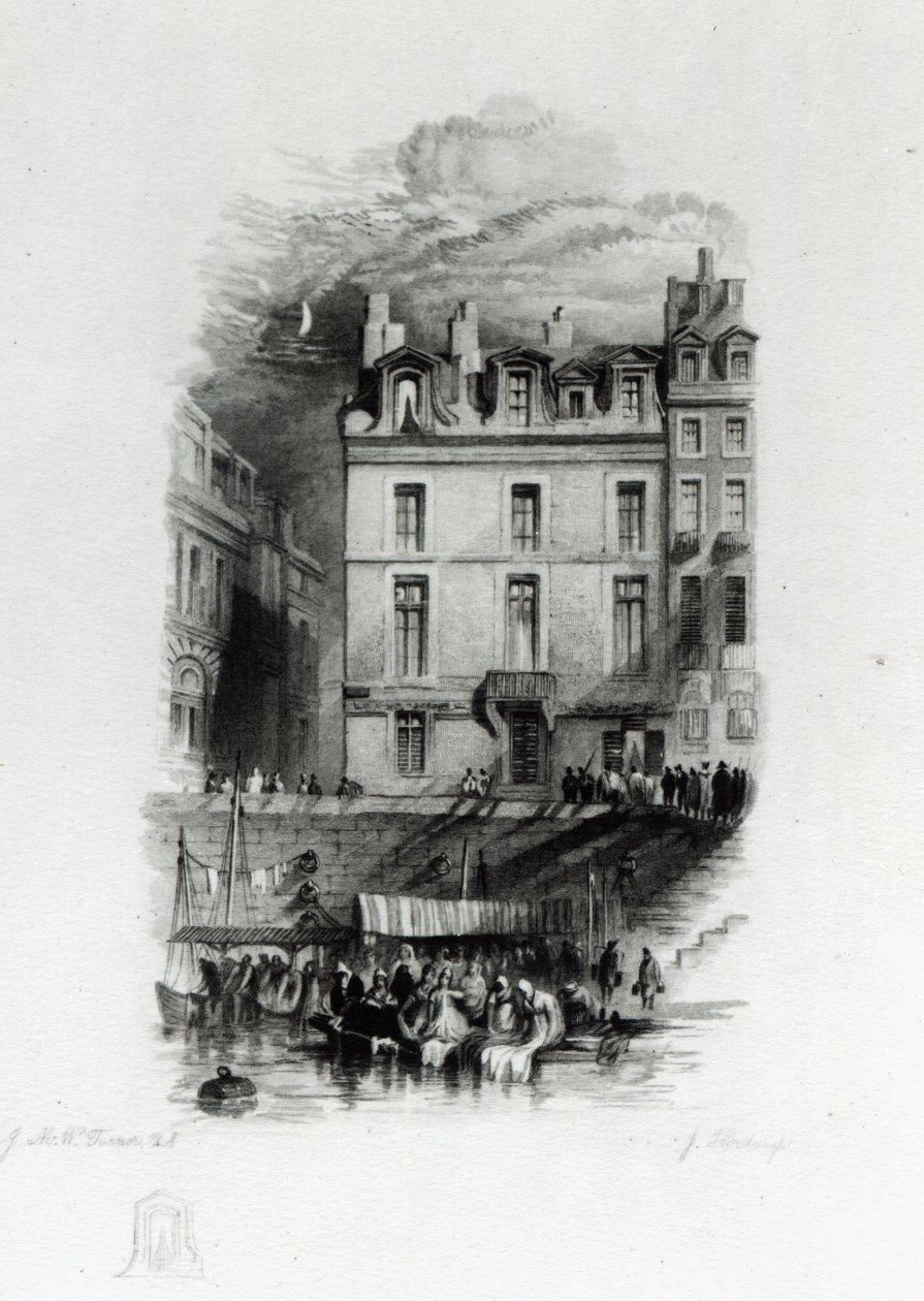 Napoleons logi vid Quai Conti, 1834-36 av Joseph Mallord William Turner