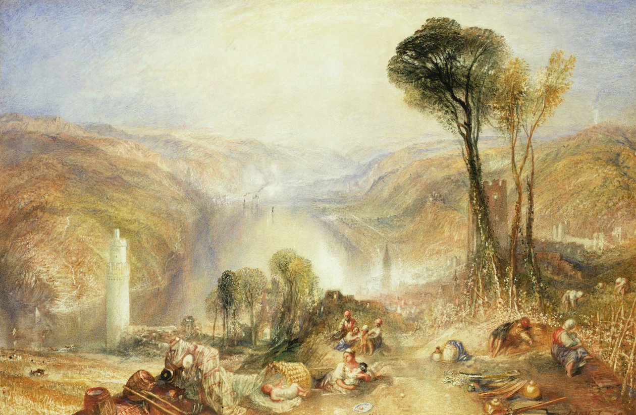 Oberwesel av Joseph Mallord William Turner