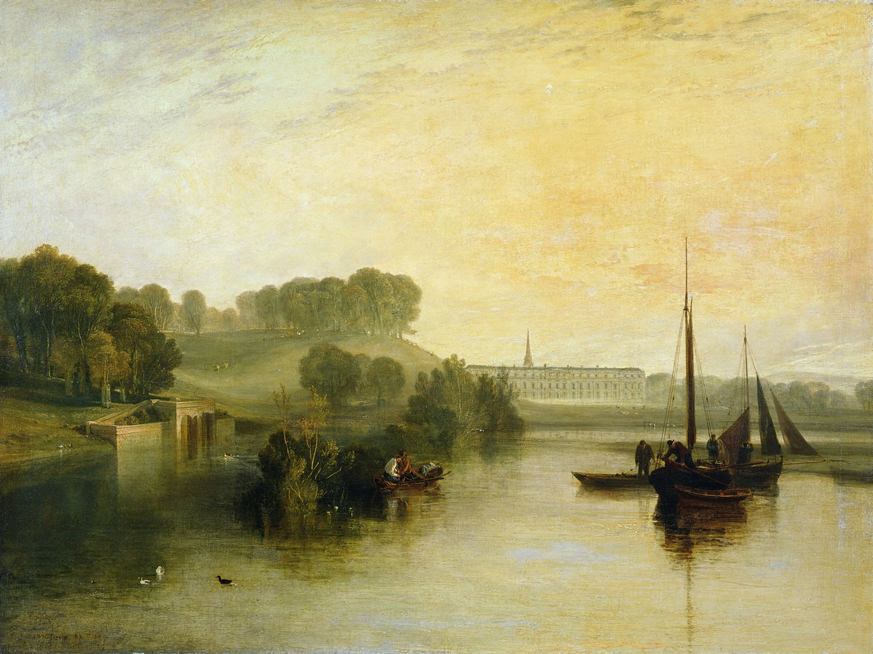 Petworth, Sussex, säte för Earl of Egremont: Dagig morgon, 1810 av Joseph Mallord William Turner