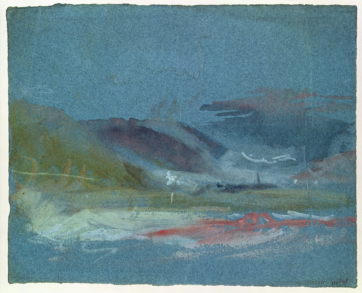 Flodstrand, ca 1830 av Joseph Mallord William Turner