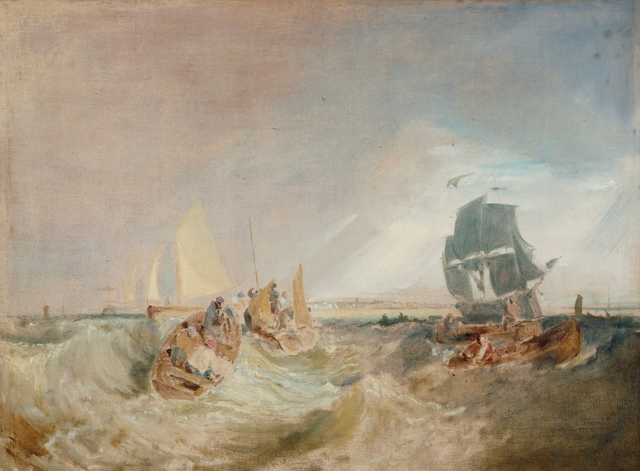 Shipping at the Mouth of the Thames av Joseph Mallord William Turner