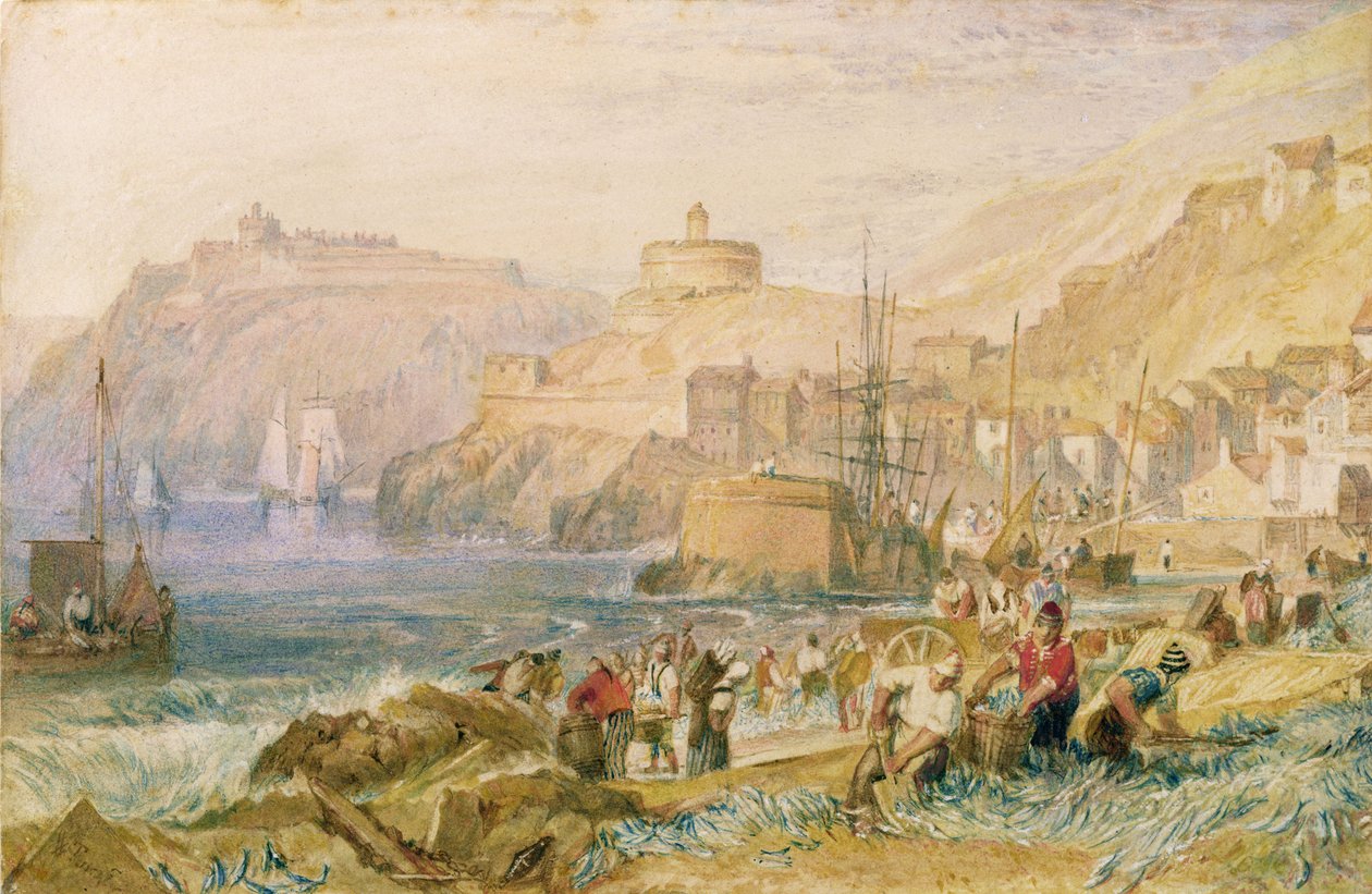 St. Mawes, Cornwall, ca 1823 av Joseph Mallord William Turner