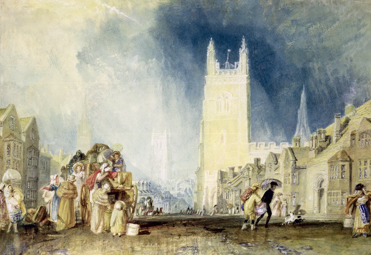 Stamford, ca 1828 av Joseph Mallord William Turner