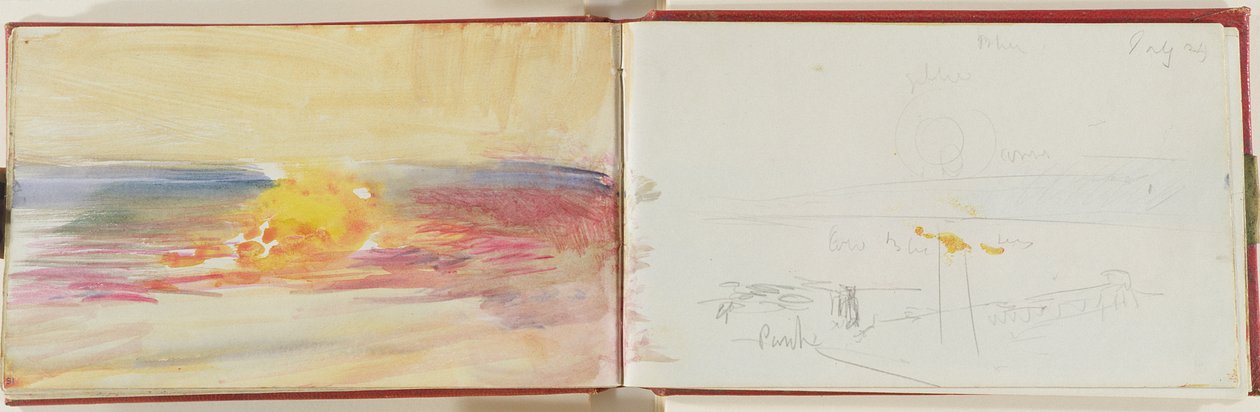 The Channel, ca 1845 (grafit och wc på papper) av Joseph Mallord William Turner