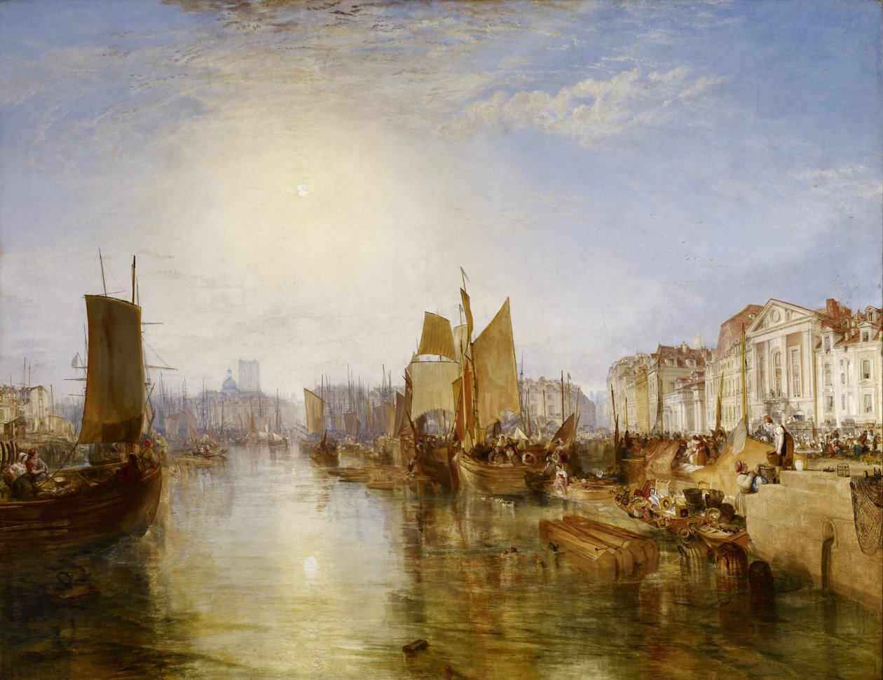 Hamnen i Dieppe av Joseph Mallord William Turner