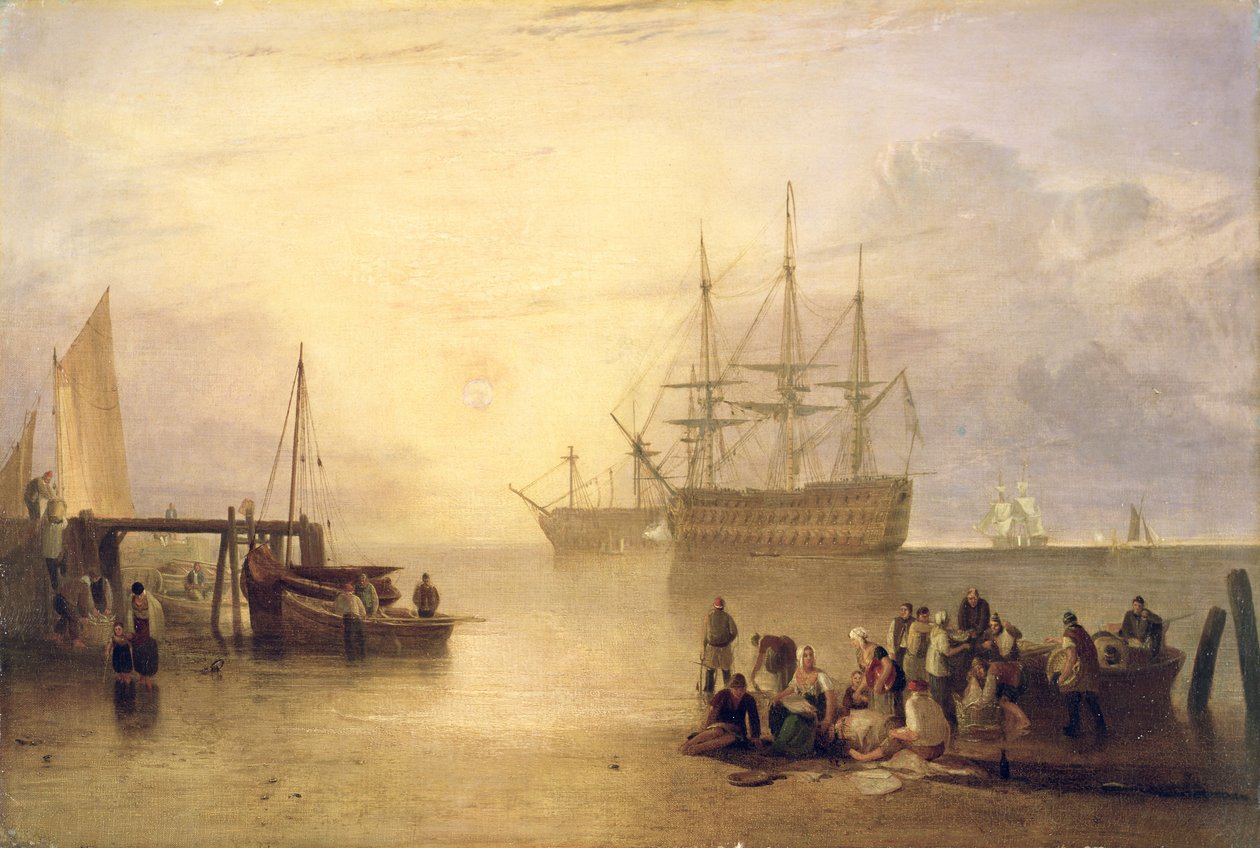 The Sun Rising Through Vapour, c.1809 av Joseph Mallord William Turner