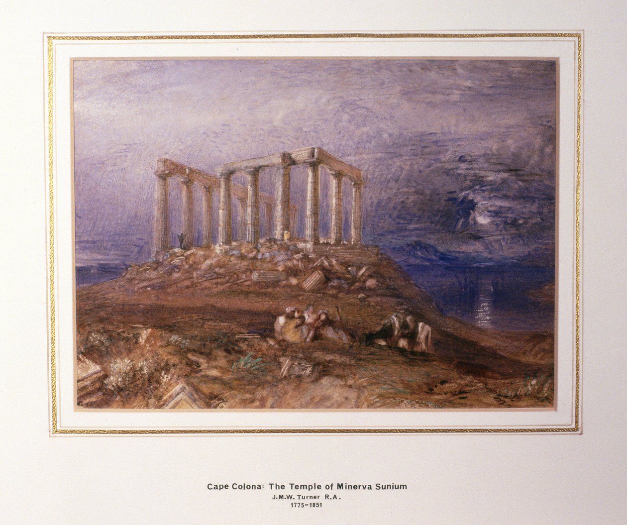 Temple of Minerva vid Sunium, Cape Colonna av Joseph Mallord William Turner