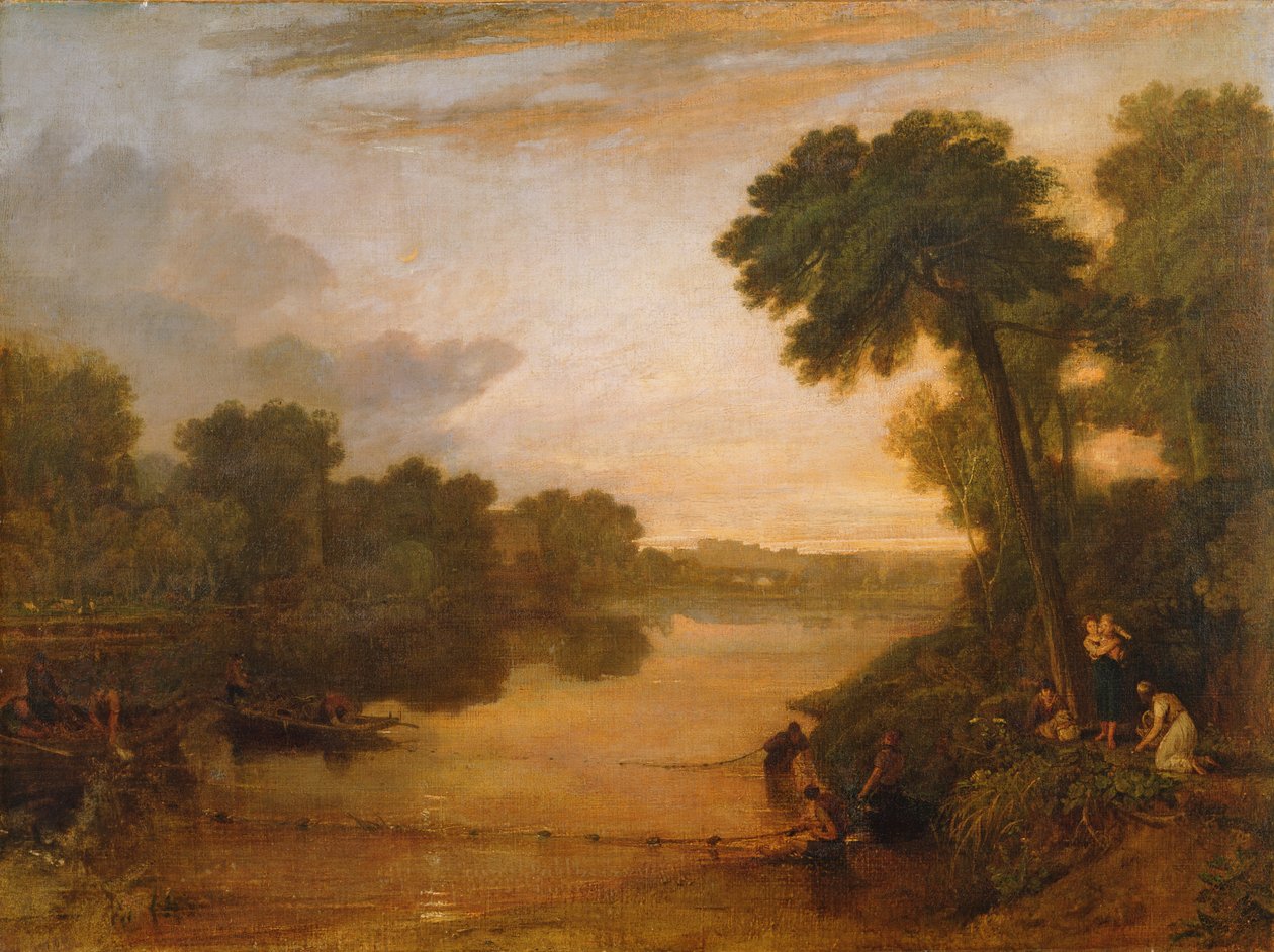 Themsen nära Windsor, ca 1807 av Joseph Mallord William Turner