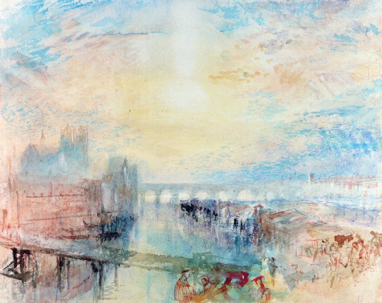 Utsikt över Lyon av Joseph Mallord William Turner