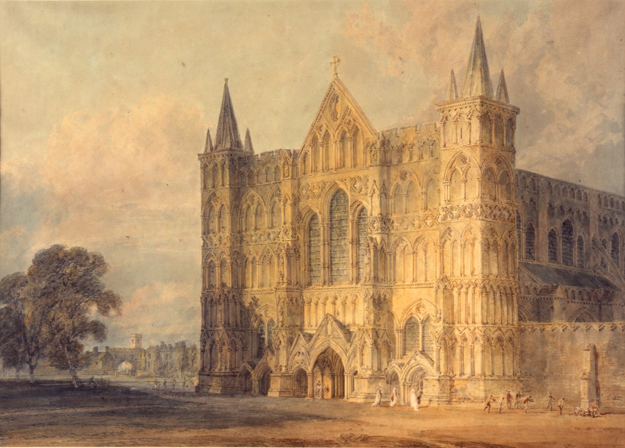 Salisbury-katedralens västra framsida, 1799 av Joseph Mallord William Turner